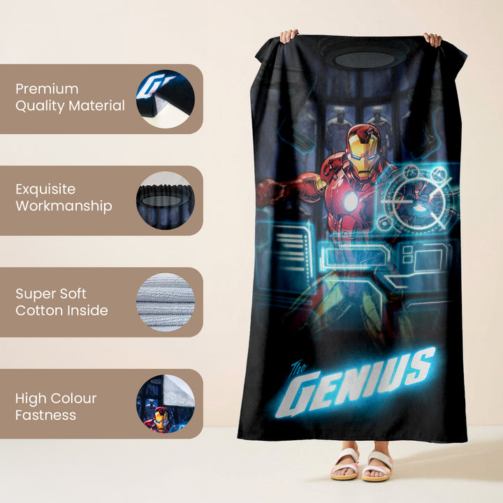Marvel Ironman Towel For Kids & Adults