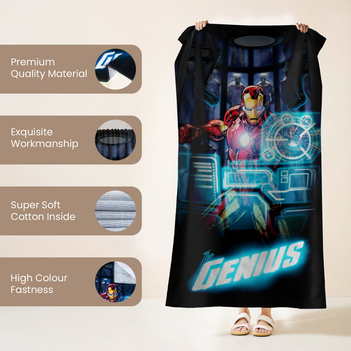 Marvel Ironman Towel For Kids & Adults