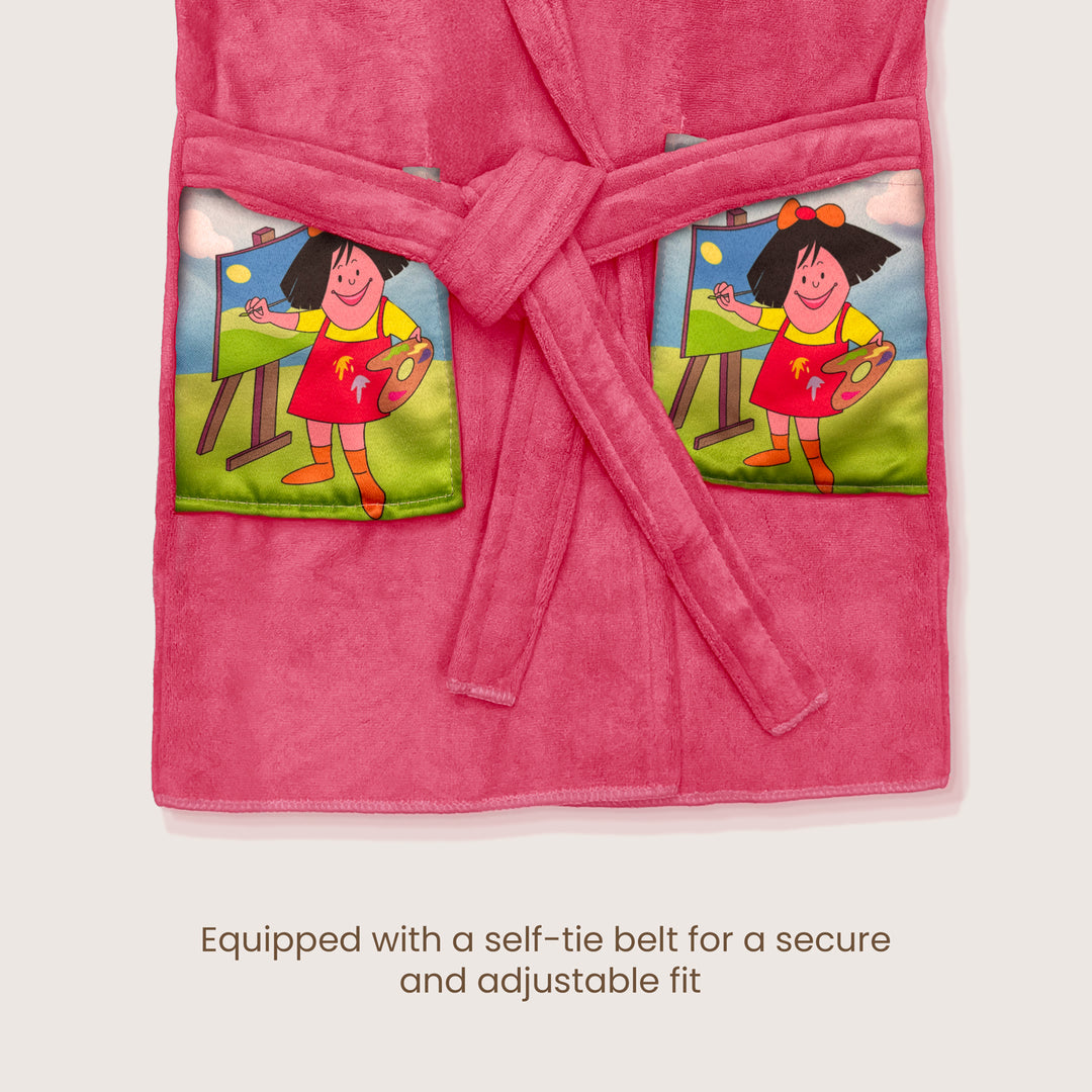Hooded Bathrobe For Kids (Age 3-7 years)