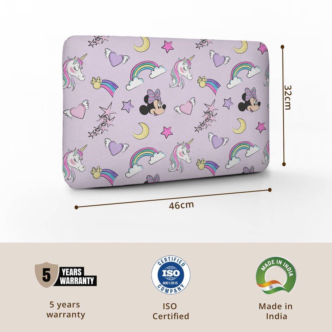 Minnie & Unicorn Memory Foam Pillow for Kids