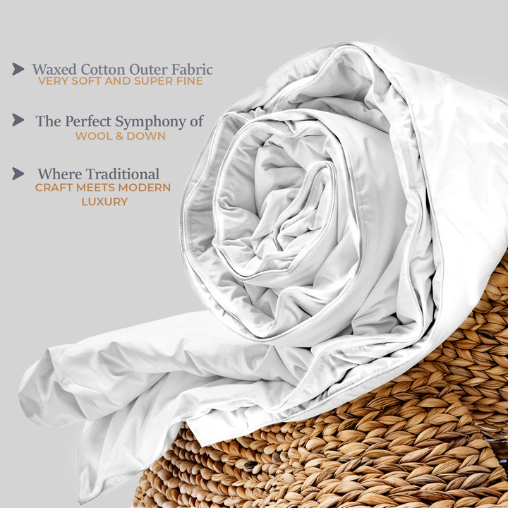 Deslay King Size Wool and Goose Down Duvet