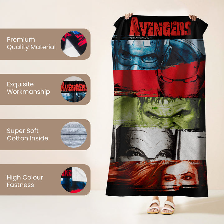 Marvel Avengers Towel For Kids & Adults