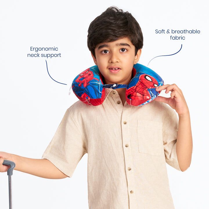 Marvel Spiderman Memory Foam Neck Pillow For Kids