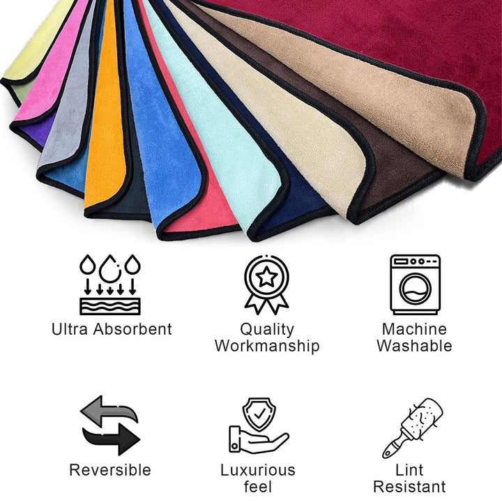 Warren Reversible Microfiber Bath Towel in 650 GSM