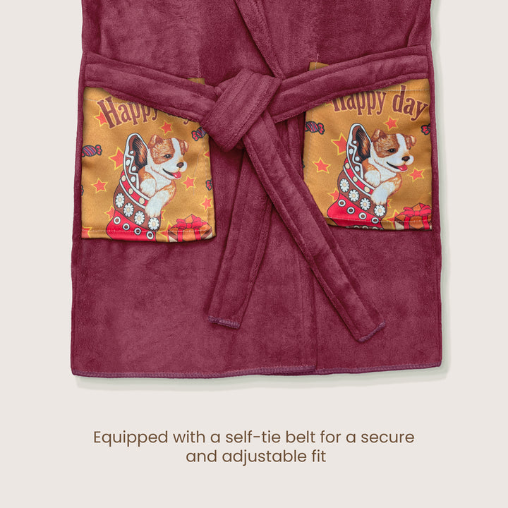 Hooded Bathrobe For Kids (Age 3-7 years)