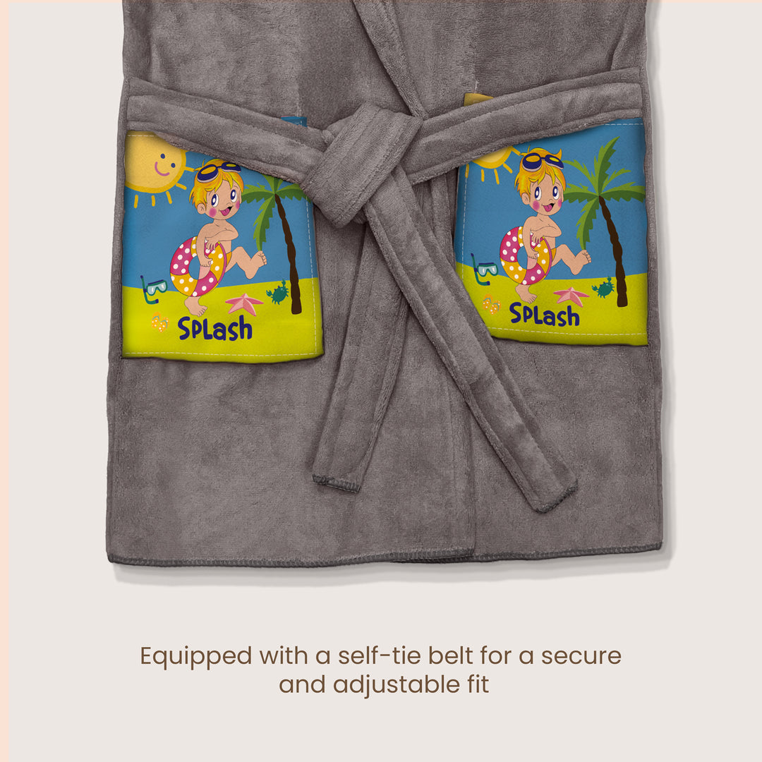 Hooded Bathrobe For Kids (Age 3-7 years)