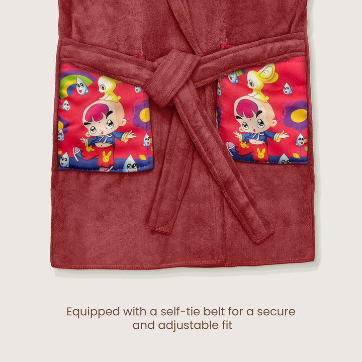 Hooded Bathrobe For Kids (Age 3-7 years)