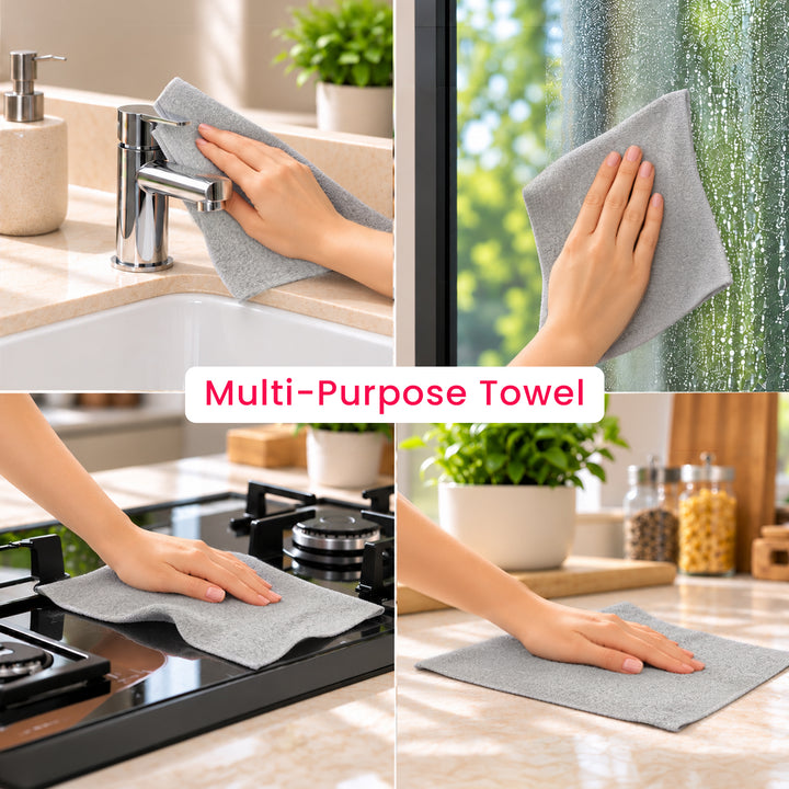 Soowash Microfiber Multipurpose Cleaning Cloth Tear Away Roll