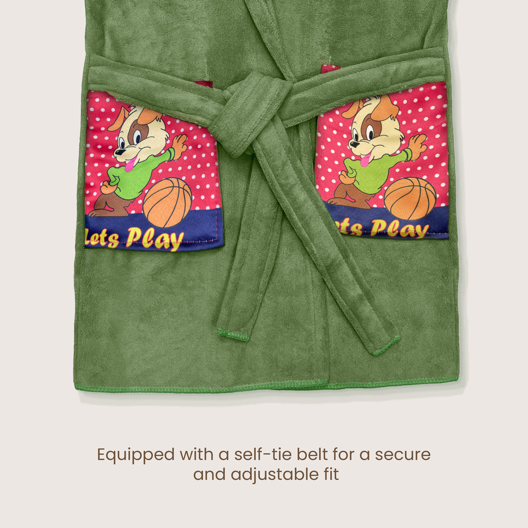 Hooded Bathrobe For Kids (Age 3-7 years)