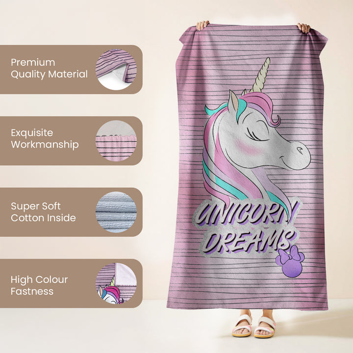 Disney Unicorn Towel For kids & Adults