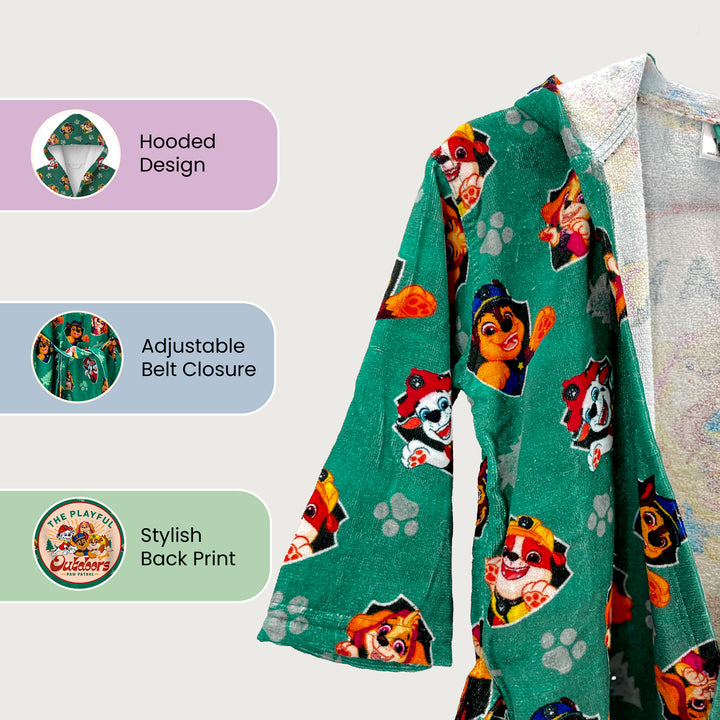 Paw Patrol Printed Cotton Bathrobe for Kids