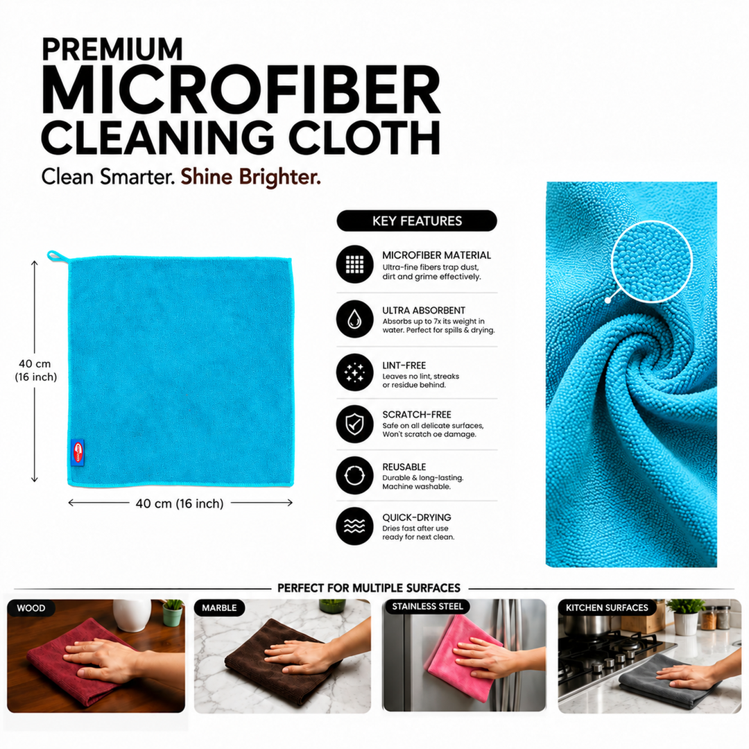 Venir Microfiber Highly Absorbent Cleaning Cloth 450GSM