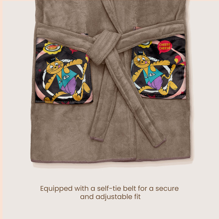 Hooded Bathrobe For Kids (Age 3-7 years)