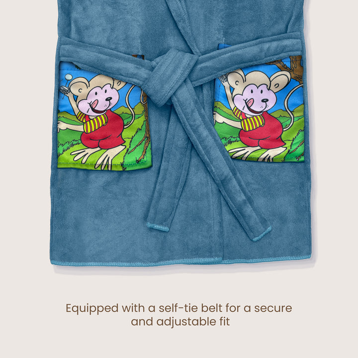 Hooded Bathrobe For Kids (Age 3-7 years)