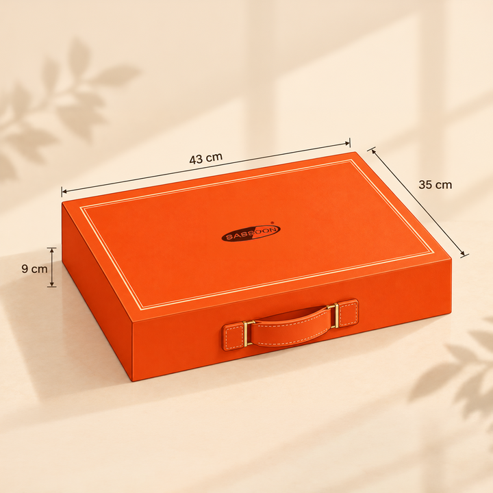 Festive Gift Box | 500 TC Bedsheet & Deslay Bamboo Towel Set | Assorted Colors