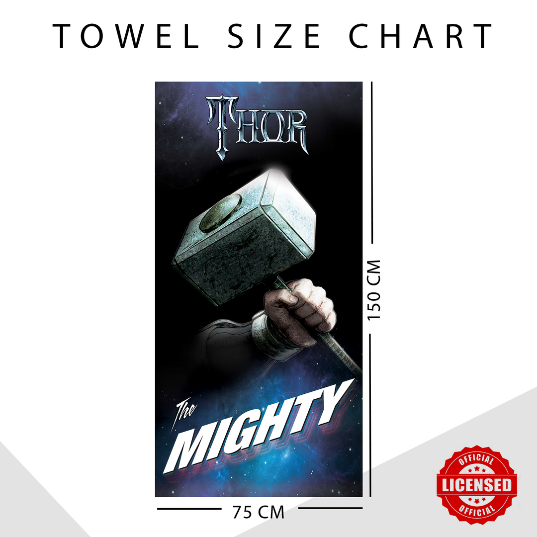 Marvel Avengers Towel : 100% Cotton, Ultrasoft and breathable, High quality (Size : 75 cm x 150 cm) Fade-Resistant. 