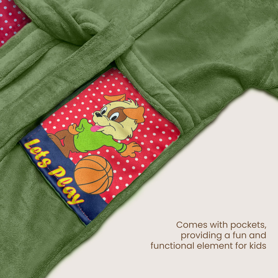 Hooded Bathrobe For Kids (Age 3-7 years)