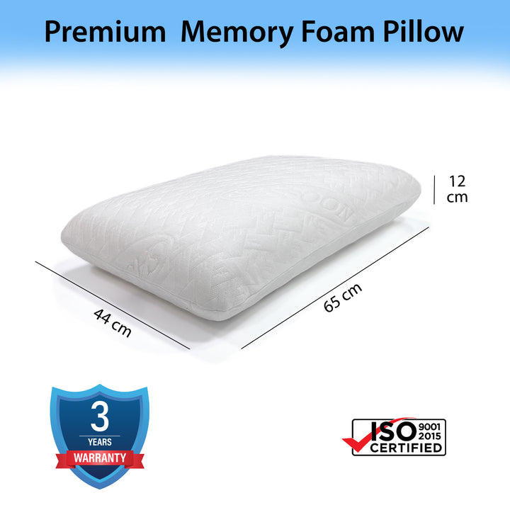 Memory foam pillow with compressed packaging. ( bouncy, soft, breathable) It alleviates chronic back, neck and shoulder pain. 