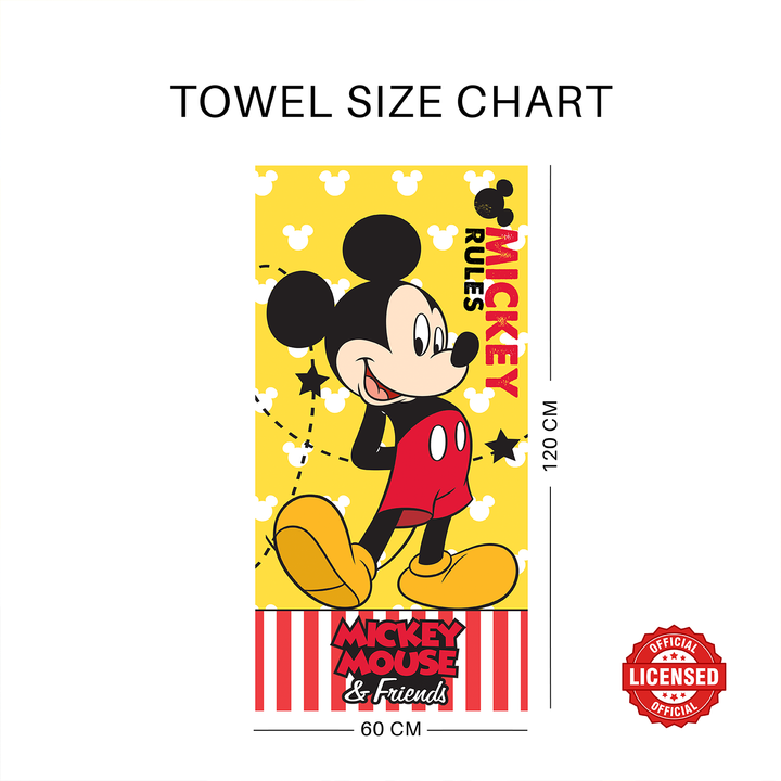 Disney Mickey Mouse Kids Bath Towel