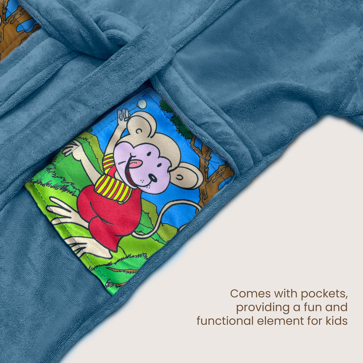 Hooded Bathrobe For Kids (Age 3-7 years)