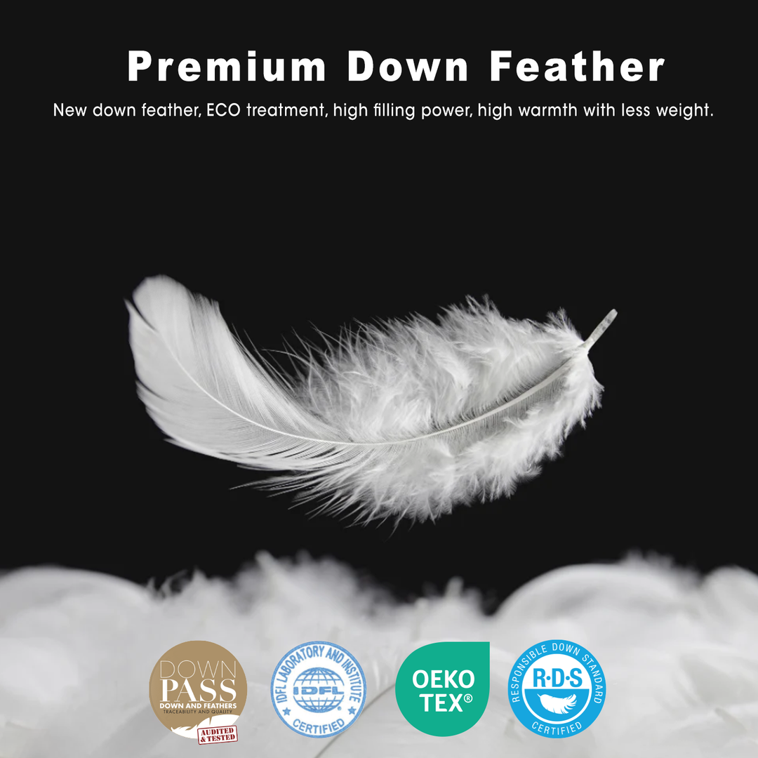 Tevel Down Feather Quilt For Heavy Winters - 550 GSM