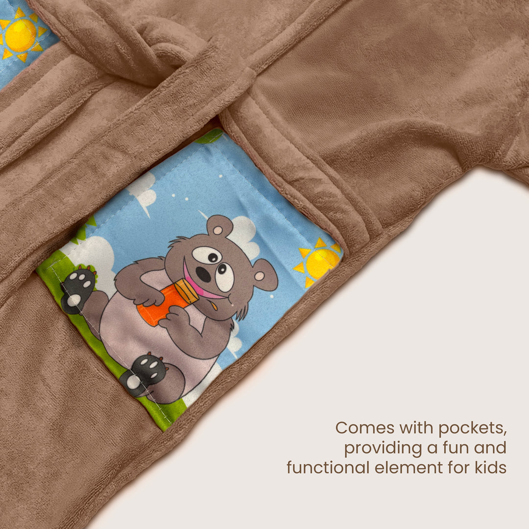 Hooded Bathrobe For Kids (Age 3-7 years)