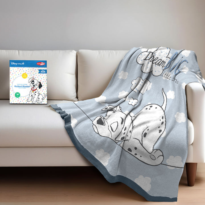 Disney Dalmatians Baby Knitted Blanket - 100cm x 120cm