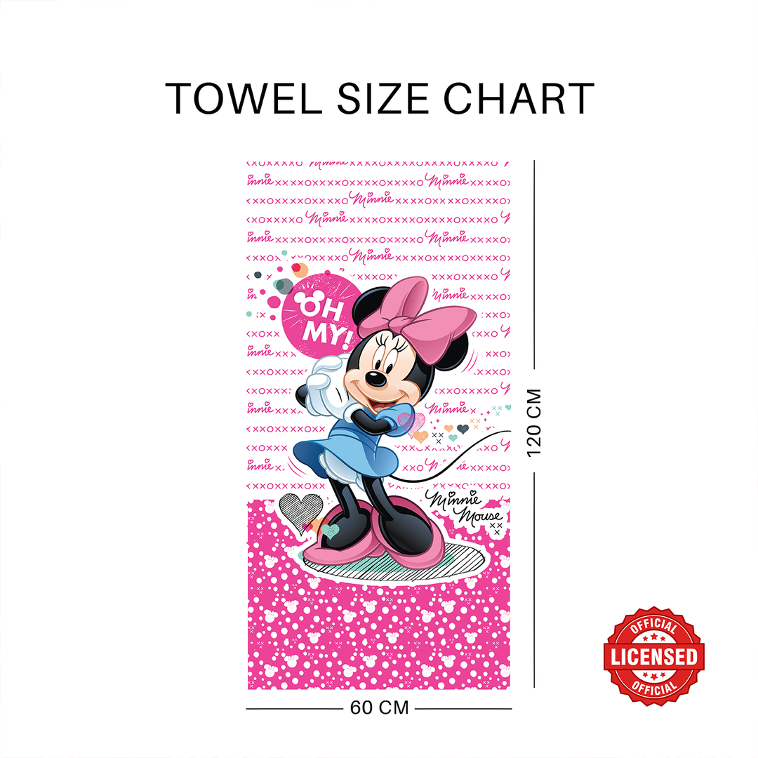 Disney Minnie Mouse Kids Bath Towel