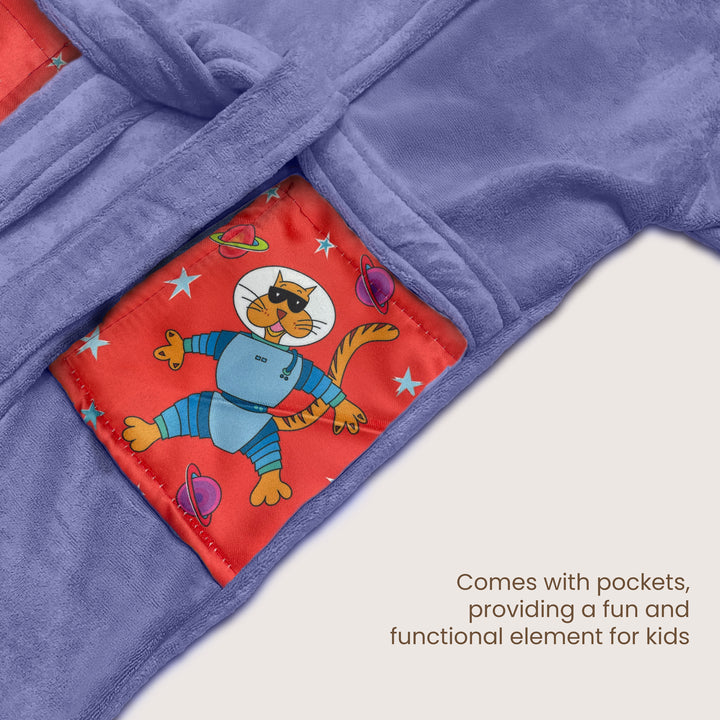 Hooded Bathrobe For Kids (Age 3-7 years)