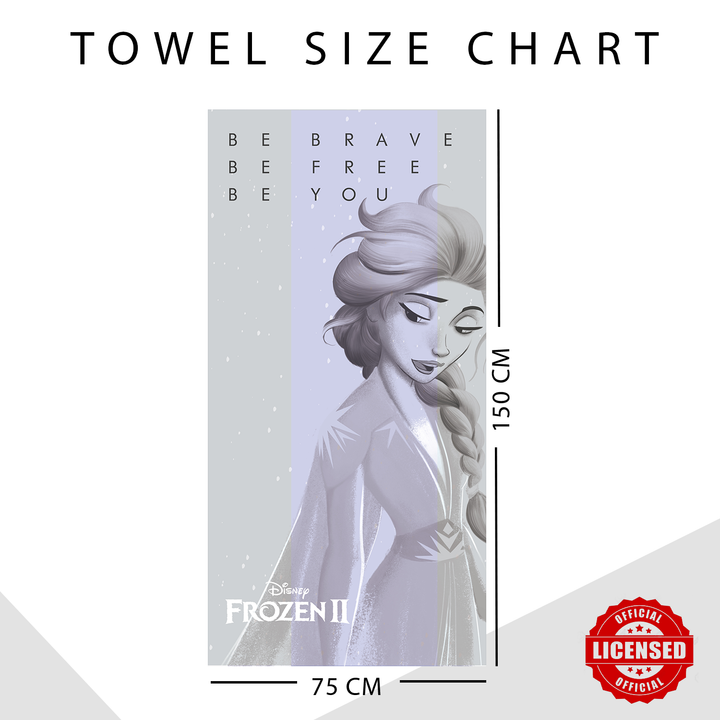 Disney Frozen Towel : 100% Cotton, Ultrasoft and breathable, High quality (Size : 75 cm x 150 cm) Fade-Resistant. 