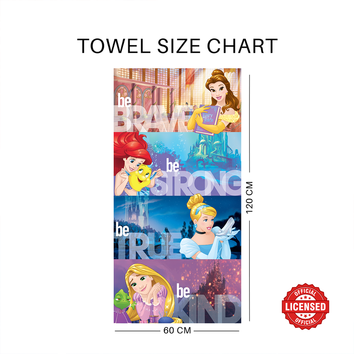 Disney Princess Kids Bath Towel - Multi