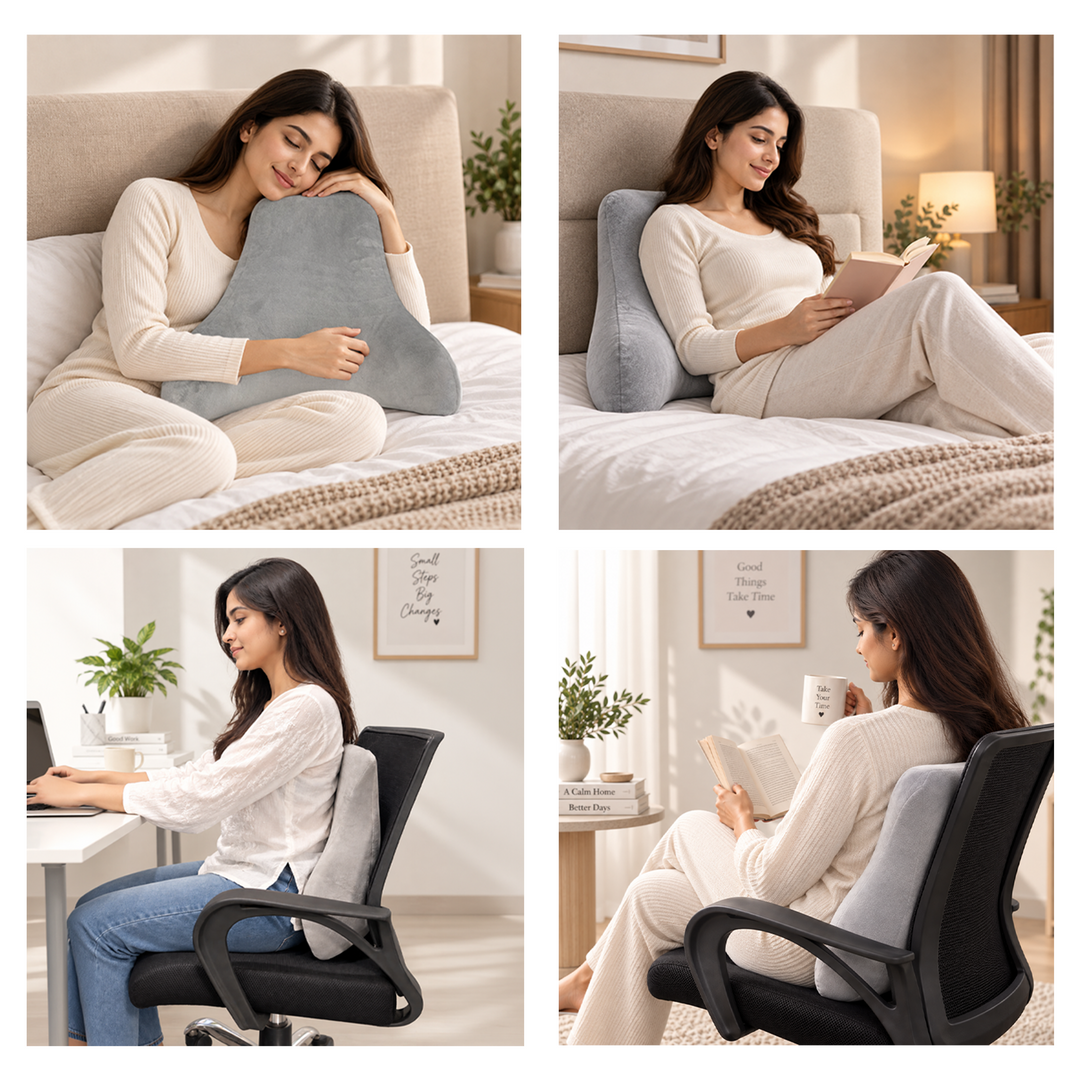 Memory Foam Bucket Back Rest Pillow