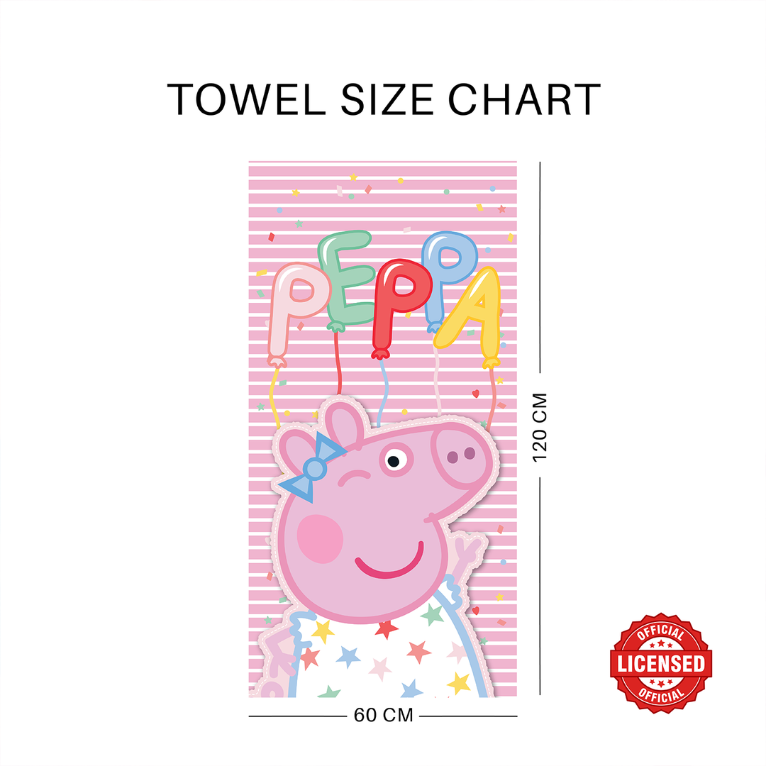 Peppa Pig Kids Bath Towel- Pink