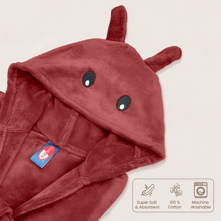 Hooded Bathrobe For Kids (Age 3-7 years)
