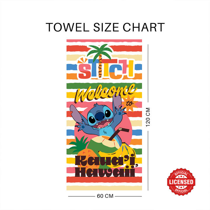 Disney Stitch Kids Bath Towel