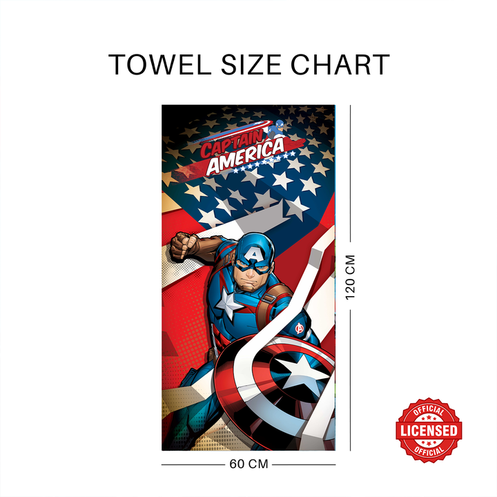 Captain America Kids Bath Towel