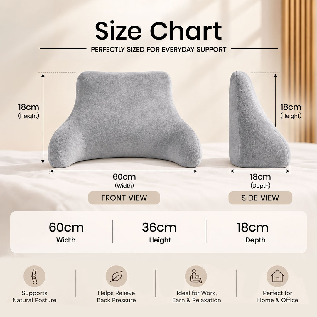 Memory Foam Bucket Back Rest Pillow