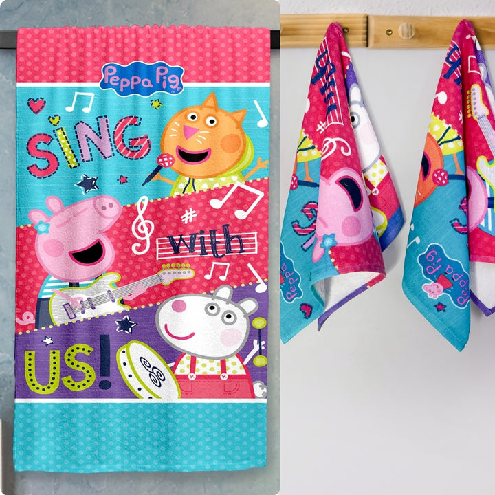 Peppa Pig Kids Bath Towel & Hand Towel Combo