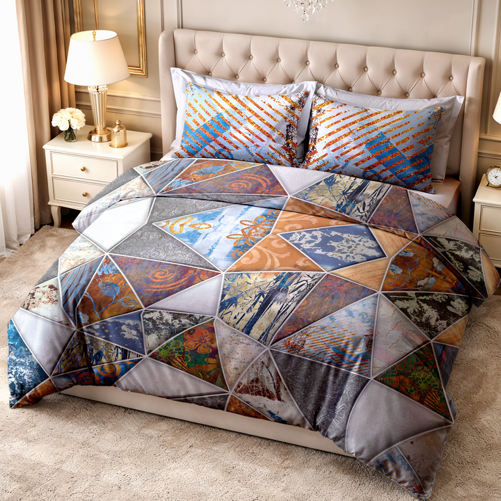 Wedelia Super King Digital Printed Bedsheet - 500 TC