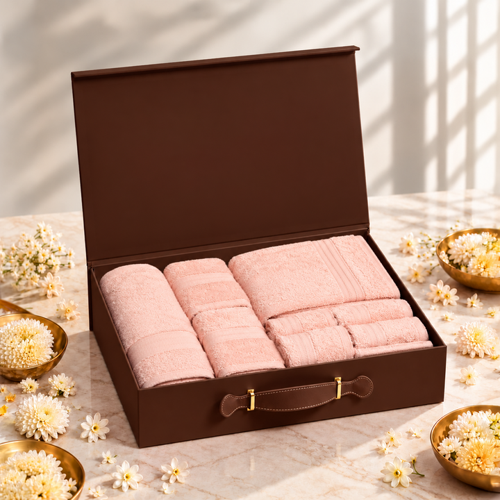 Festive Gift Box | Kama Cotton Towel Gift Set | 450 GSM