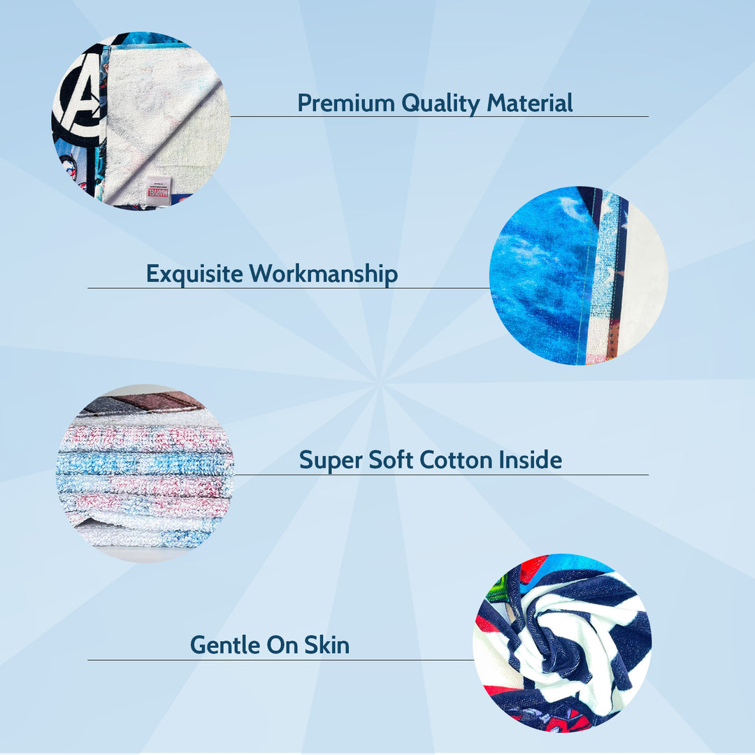 Avengers Kids Hooded Towel in 400 GSM