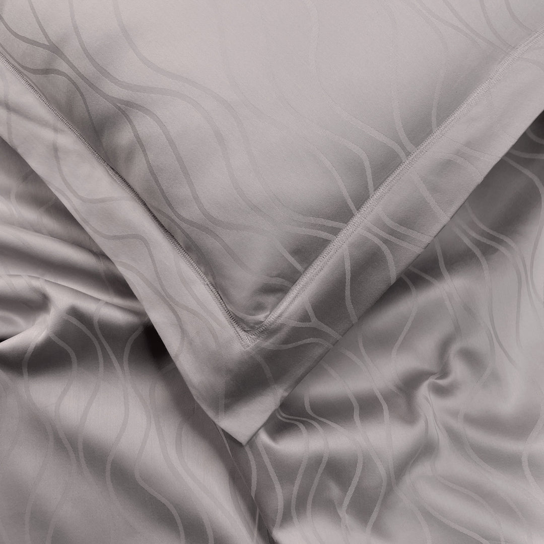 Artemis Italian Jacquard Weave Sateen Cotton Bedsheet- 400 TC (Wave Design)