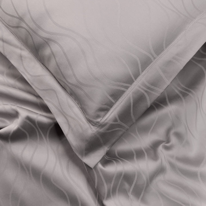 Artemis Italian Jacquard Weave Sateen Cotton Bedsheet- 400 TC (Wave Design)