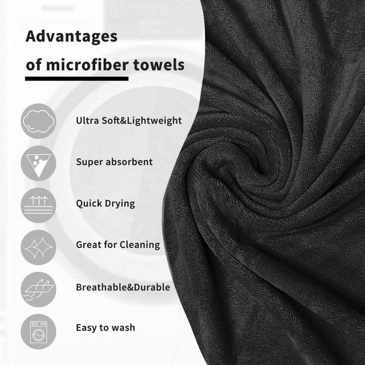 Caldezonia Microfiber Towels - 450 GSM