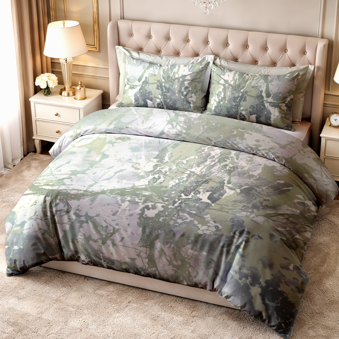 Wedelia Super King Digital Printed Bedsheet - 500 TC