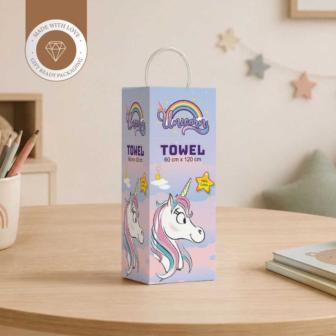 Disney Minnie & Unicorn Kids Bath Towel