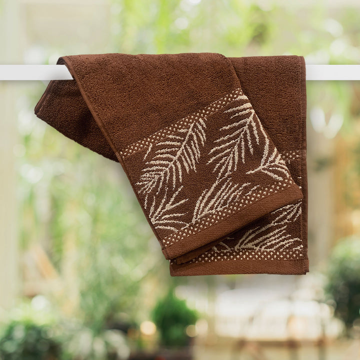 Brown Color Super Soft Zero Twist 100% Cotton Hand Towel with 380 GSM ( 100% Cotton, Zero-Twist Fabric, Protection Against Mircrobial Allergies, Highly Absorbent, Lint and Fade Resistant)