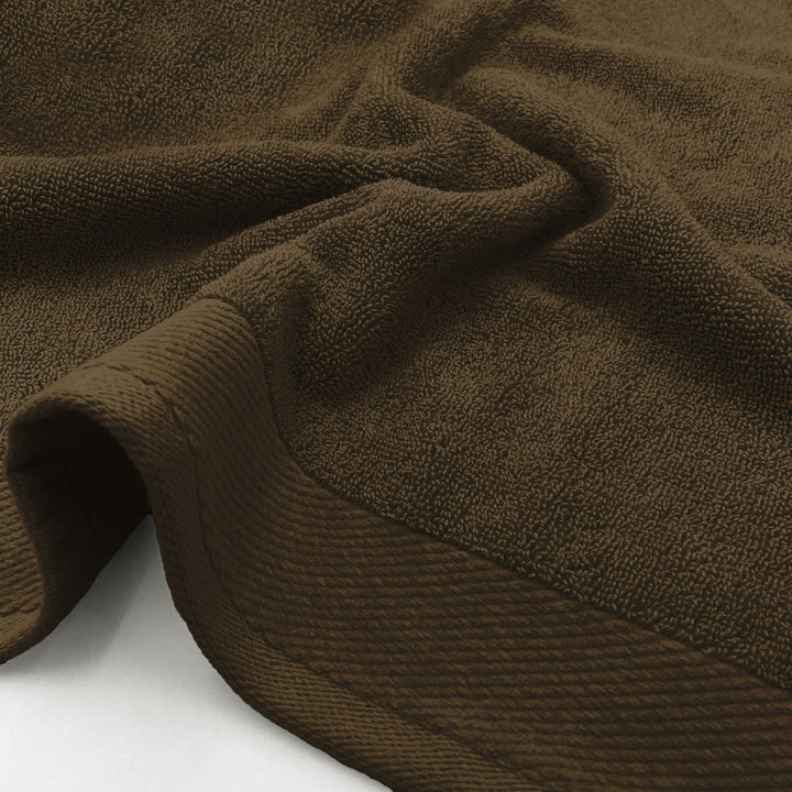 Brown Color Combed Cotton Towel with 650 GSM ( Premium Combed Cotton, High Absorbency, Durable and Long Lasting, Machine Washable)