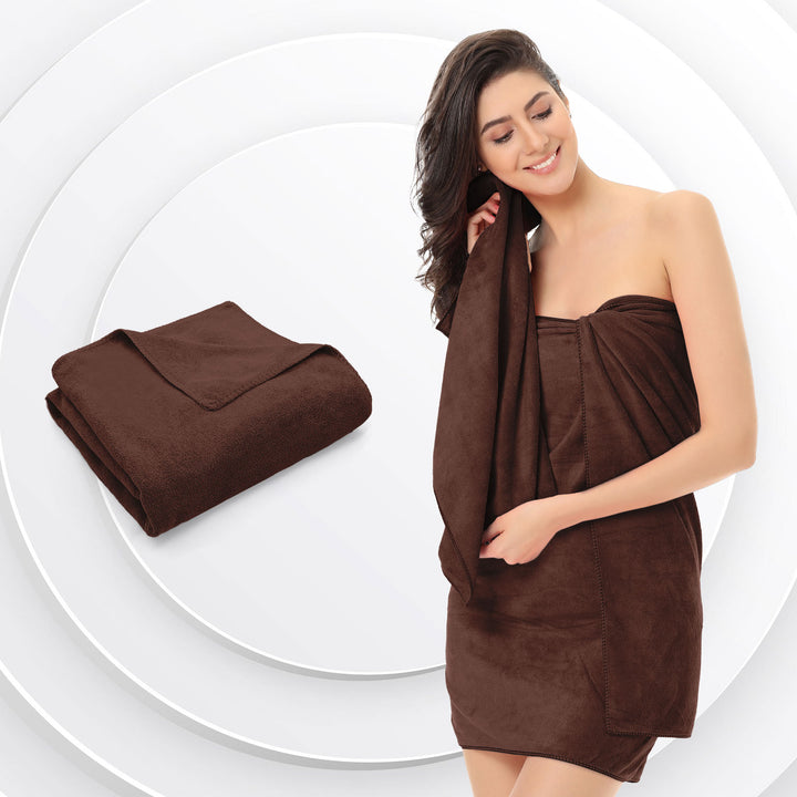 Brown Color Ultra Soft microfiber Towel with 450 GSM (Ultra-soft microfiber, 450 GSM, Superior quality, Highly Absorbent, Luxuriously Soft, Wide usage range, Lint resistant, Multiple Size Variations)