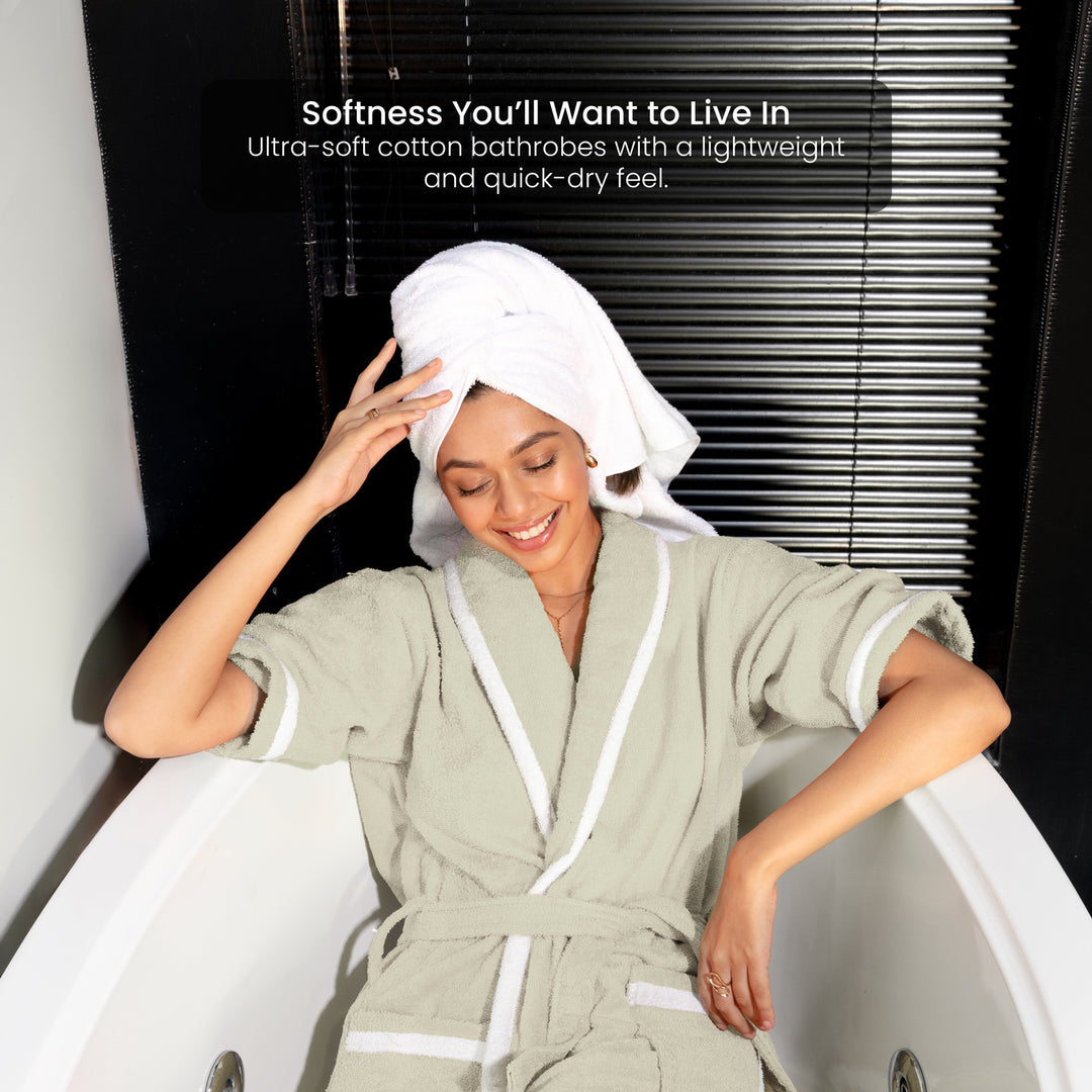 Melrose Unisex Cotton Bathrobe in 400 GSM